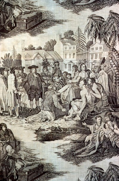 Tratado de William Penn com os índios (Tecido para mobiliário) de John Boydell