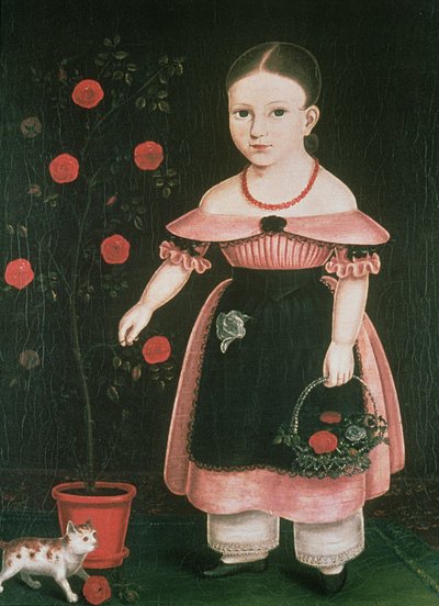 Menina na alfazema, c.1840 de John Bradley