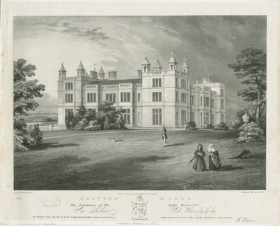 Drayton Bassett - "Drayton Manor": litografia, nd [1812-1863] de John Brandard