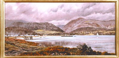Brodick Pier, 20 de Agosto de 1886 (óleo sobre tela) de John Brett