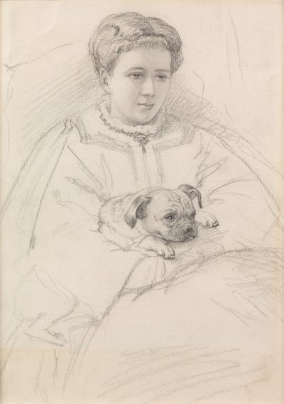 Georgina Weldon (lápis) de John Brett