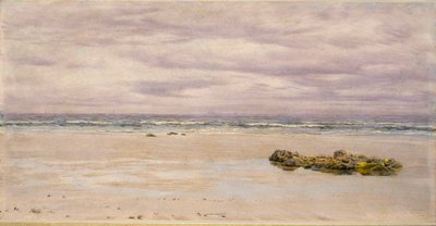 Kennack Sands, Cornualha, na Maré Baixa, 1877 de John Brett