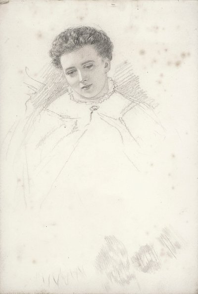 Retrato inacabado de uma mulher de John Brett