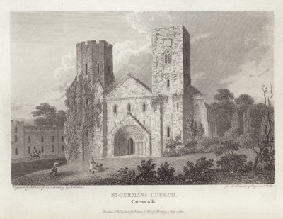 Igreja do St German, Cornwall de John Britton