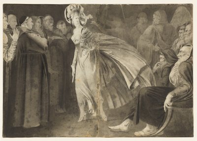 Mulher de pé entre os Frades (reto) de John Brown