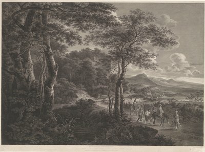 Paisagem com bandidos capturados
Prisioneiros banditti (título sobre o objecto) de John Browne