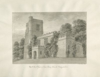 Igreja Arley: desenho sépia de John Buckler