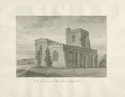 Igreja de Arley: desenho em sépia, 1846 de John Buckler