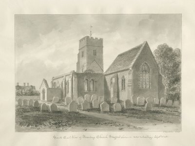 Igreja de Armitage: desenho sépia de John Buckler