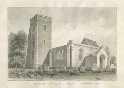 Igreja de Armitage: desenho em sépia de John Buckler