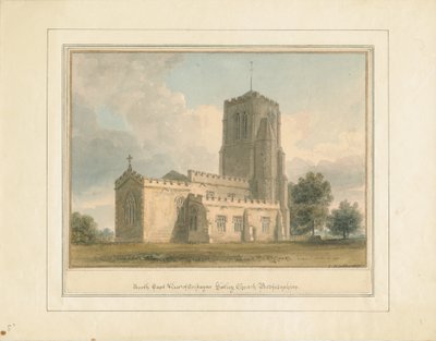 Bedfordshire - igreja de Cockayne Hatley, 1817 de John Buckler