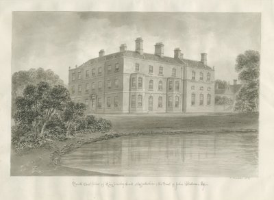 Biddulph - Knypersley Hall [novo] : desenho sépia de John Buckler