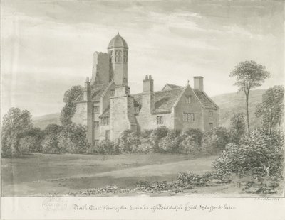 Bidduph Hall (antigo): desenho em sépia de John Buckler
