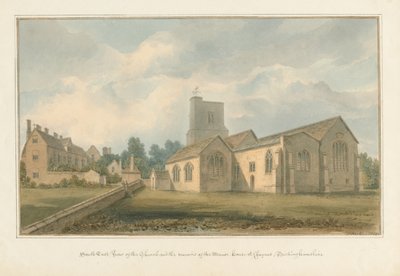 Buckinghamshire - igreja de Chenies e restos da casa senhorial, 1824 de John Buckler