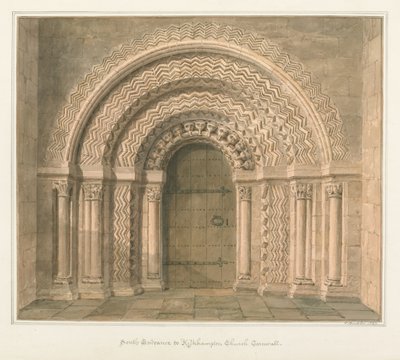 Cornualha - Igreja de Kilkhampton de John Buckler