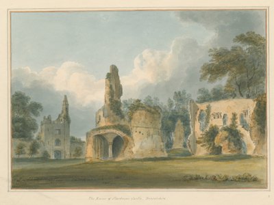 Dorset - Sherborne - Ruínas do Castelo, 1802 de John Buckler