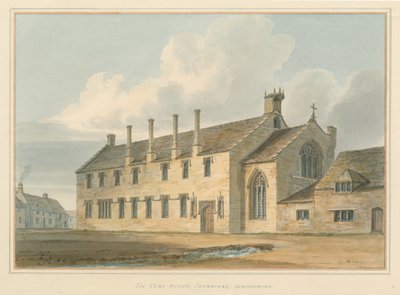 Dorset - Sherborne - a casa da esmola, 1802 de John Buckler