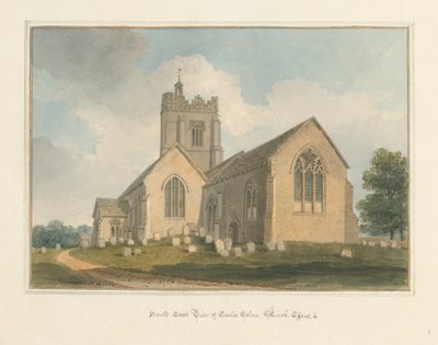 Igreja de Essex - Earls Colne, 1824 de John Buckler