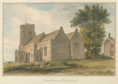 Essex - igreja de Marney da camada, 1825 de John Buckler