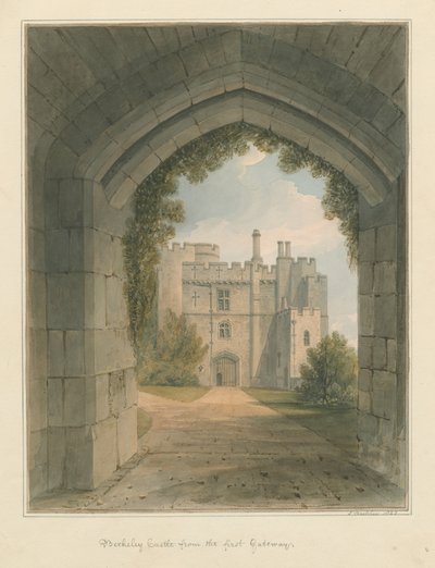 Gloucestershire - Castelo de Berkeley, 1823 de John Buckler