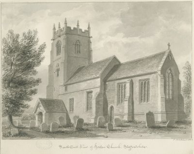 Igreja de Horton: desenho em sépia de John Buckler