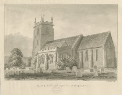 Igreja Longdon: desenho sépia de John Buckler