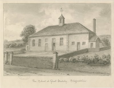 Madeley - Escola Livre: desenho sépia, 1840 de John Buckler