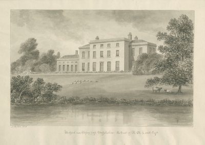 Milford House: desenho sépia de John Buckler
