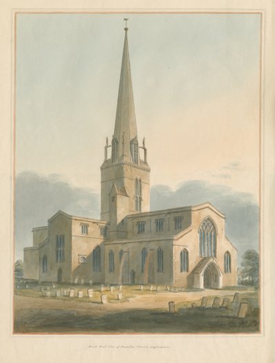 Oxfordshire - Igreja de Bampton, 1802 de John Buckler
