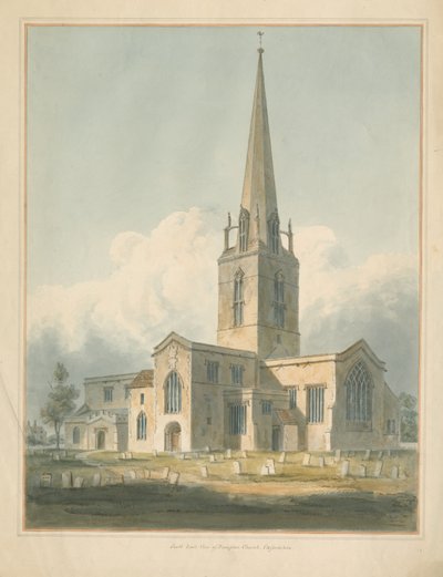 Oxfordshire - Igreja Bampton, 1802 de John Buckler