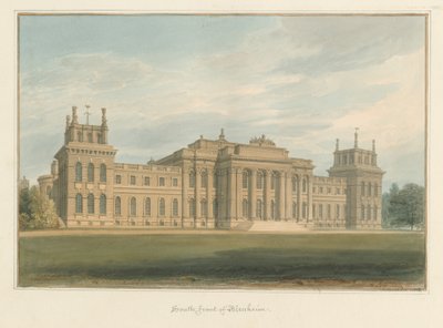 Oxfordshire - Bleinheim [Palácio], 1812 de John Buckler