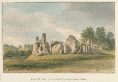 Oxfordshire - Henley upon Thames - Templo druídico em Park Place, 1826 de John Buckler