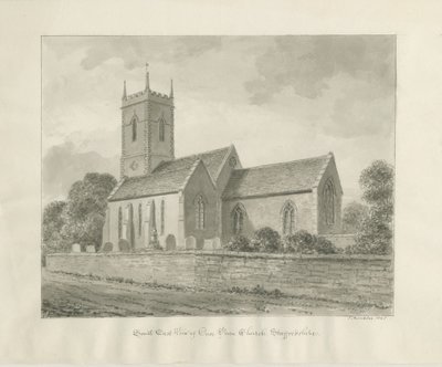 Penn Church: desenho em sépia de John Buckler