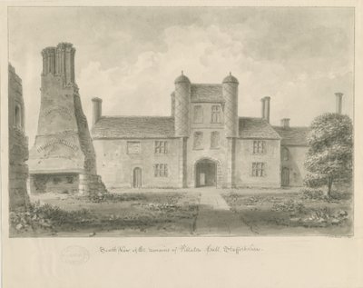 Pillaton Hall: desenho sépia de John Buckler