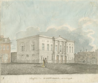 Stafford - Chetwynd House: desenho em sépia de John Buckler