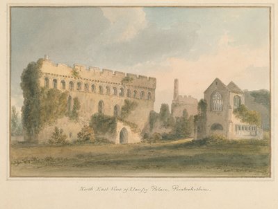 País de Gales - Pembrokeshire - Palácio Llanfey, 1815 de John Buckler