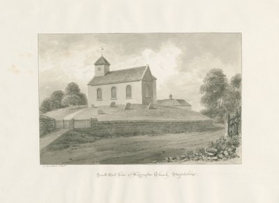 Igreja de Wigginton: desenho em sépia, 1848 de John Buckler