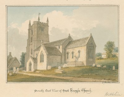 Wiltshire - Igreja Knowle, 1804 de John Buckler