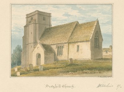 Wiltshire - Igreja de Sedgehill, 1817 de John Buckler