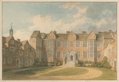 Yorkshire - York - Interior da casa de Heslington, 1818 de John Buckler
