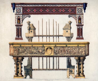 Mesas de bilhar, século XIX. de John Burley Waring