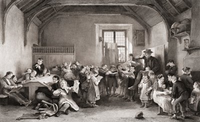A Escola. Século XIX. de John Burnet