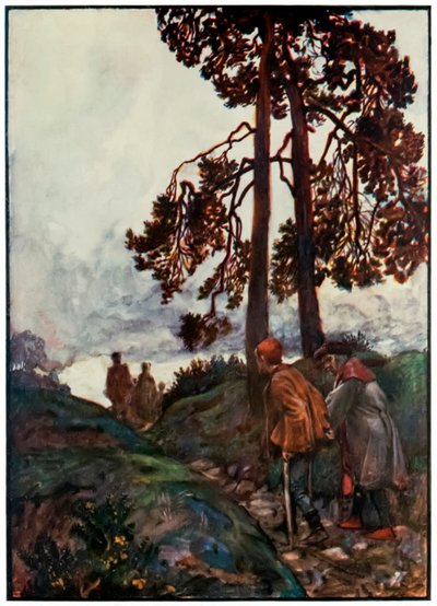 "Fraco e Pronto para Parar, traga a retaguarda" de "O Peregrino" Progresso deste Mundo, para o que está por vir "por John Bunyan de John Byam Liston Shaw
