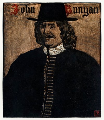John Bunyan (1872-1919) autor dos Peregrinos Progresso deste mundo, para o que está por vir, ilustração por Byam Shaw (1872-1919) de John Byam Liston Shaw