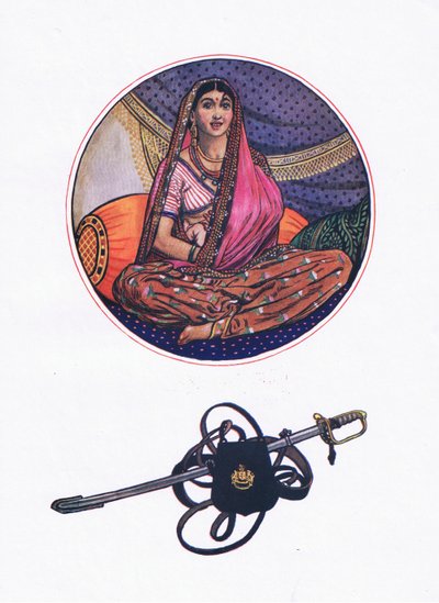 Lalila para o amante de Ferengi, ilustração de The Garden of Kama (e outras letras da Índia), 1920 de John Byam Liston Shaw