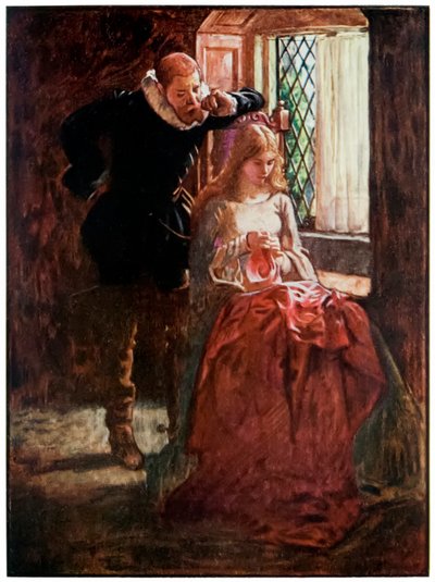 Sr. Brisk e Misericórdia dos Peregrinos Progresso deste Mundo, para o que está por vir John Bunyan (1628-1688) Ilustração de Byam Shaw (1872-1919), o Sr. Brisk corteja a Misericórdia até que ele a descubra de John Byam Liston Shaw