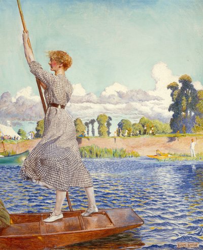 A Regata (óleo sobre tela) de John Byam Liston Shaw