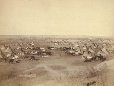 Acampamento indiano hostil, 1891 de John C. H. Grabill