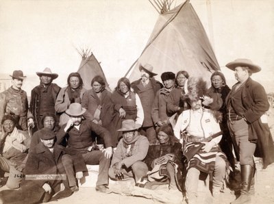 Chefes Indianos e Funcionários dos EUA em Pine Ridge, 1891 de John C. H. Grabill