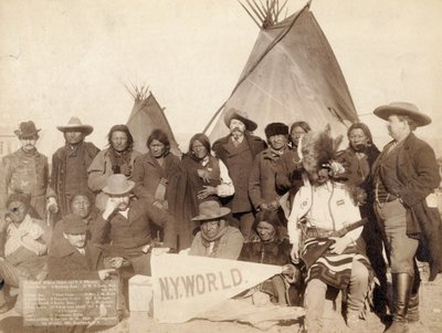 Chefes Indianos e Funcionários dos EUA em Pine Ridge, 1891 de John C. H. Grabill